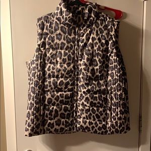 NY&C Leopard Puffer Vest